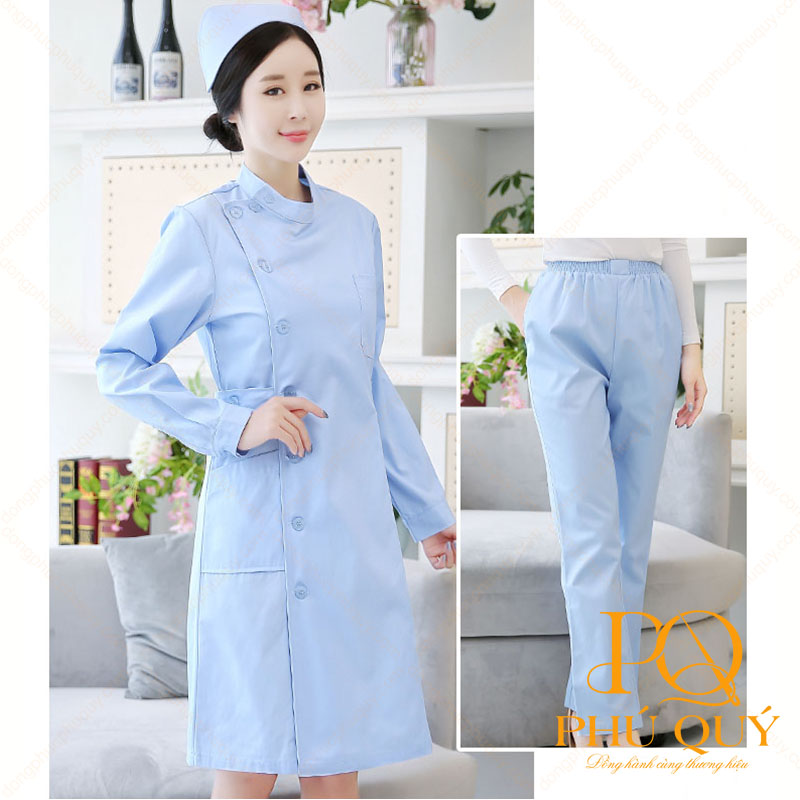 Áo Blouse bác sĩ PQ16
