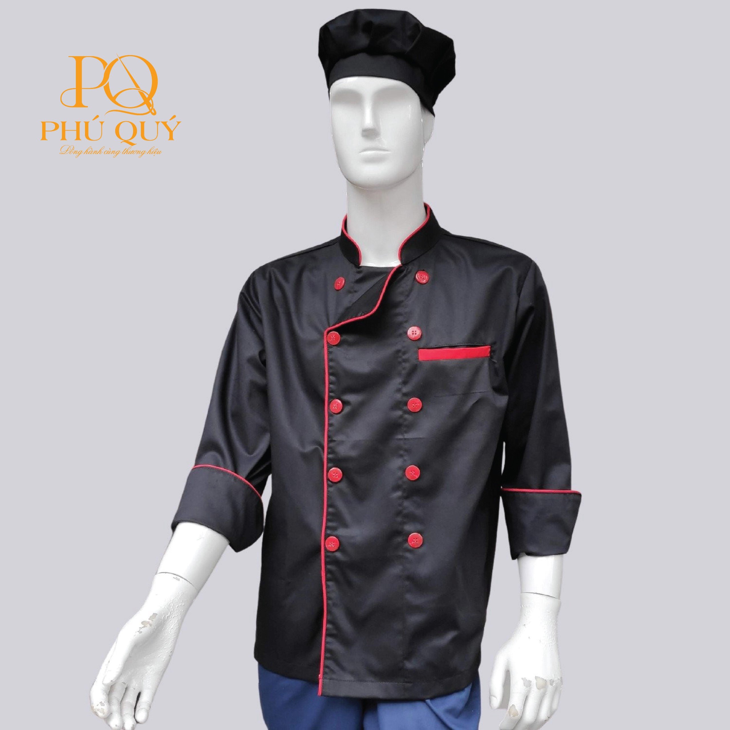 Áo đầu bếp may sẵn 03