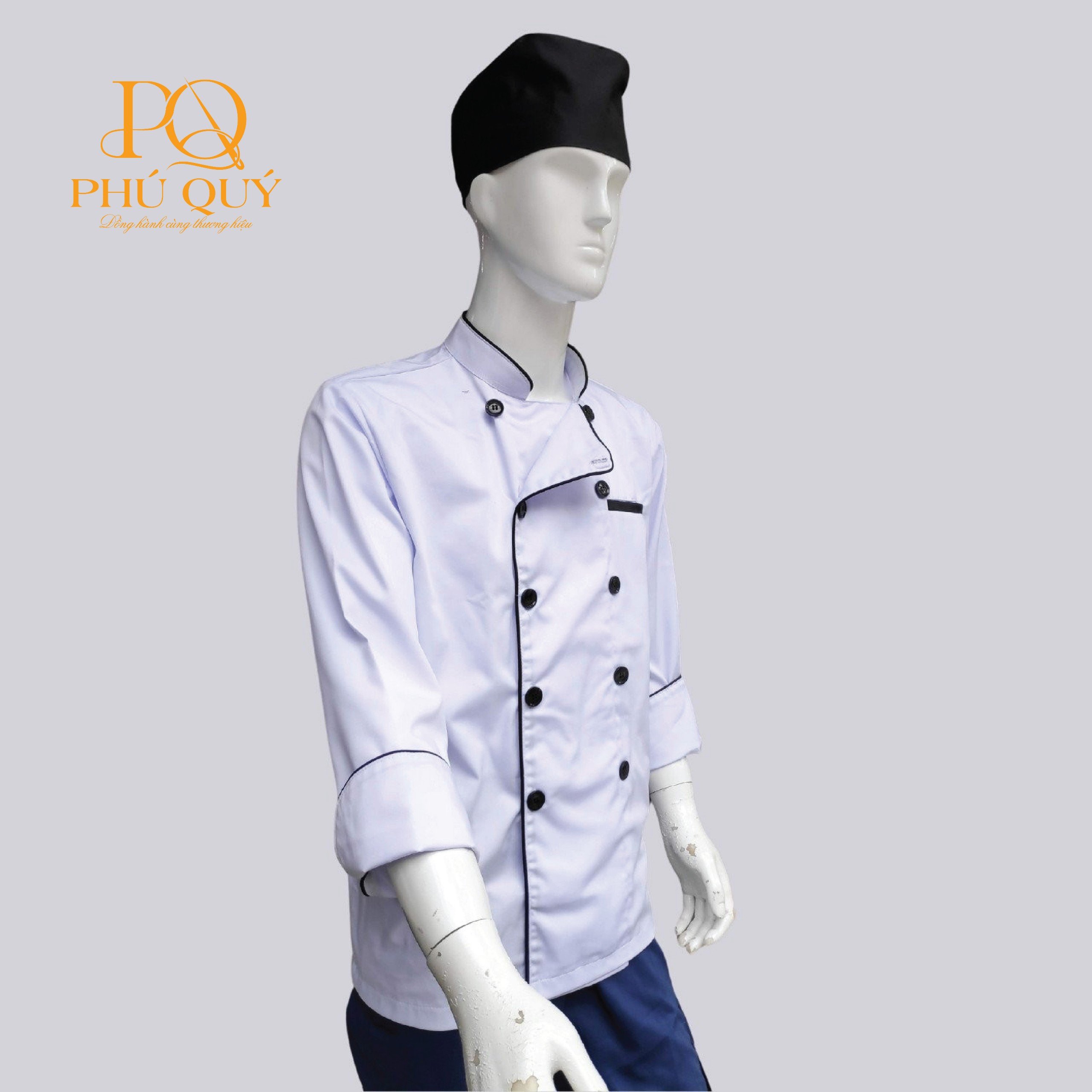 Áo đầu bếp may sẵn 04