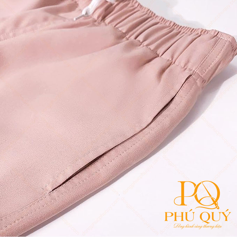 Áo đồng phục spa màu hồng