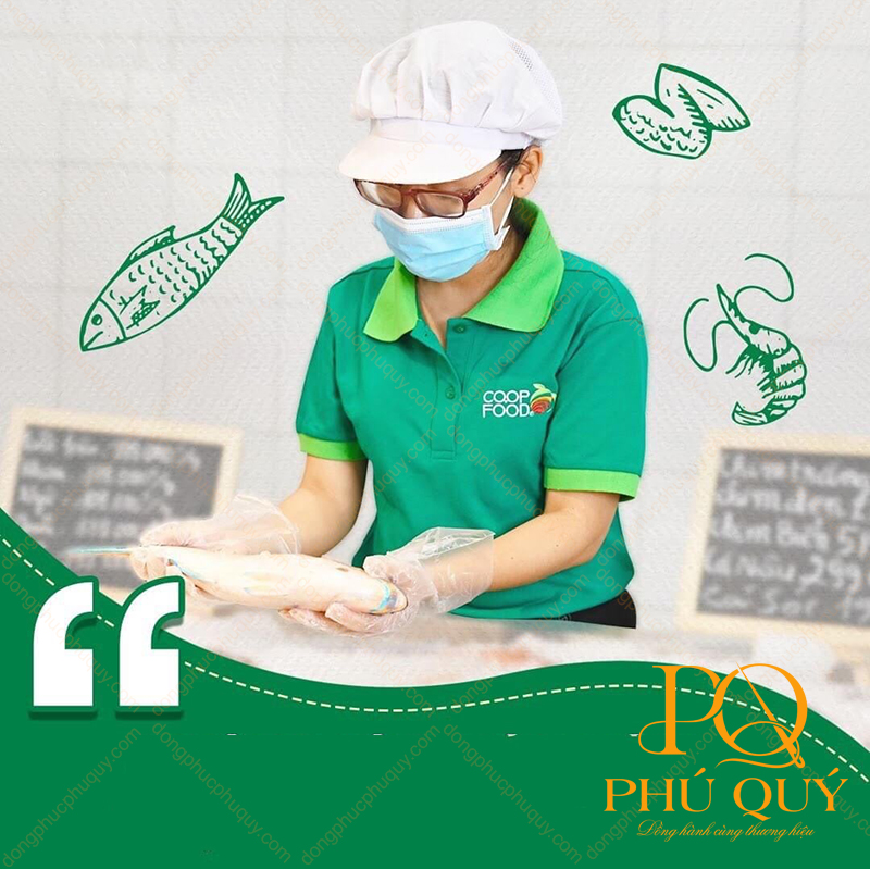 Áo thun đồng phục có cổ food