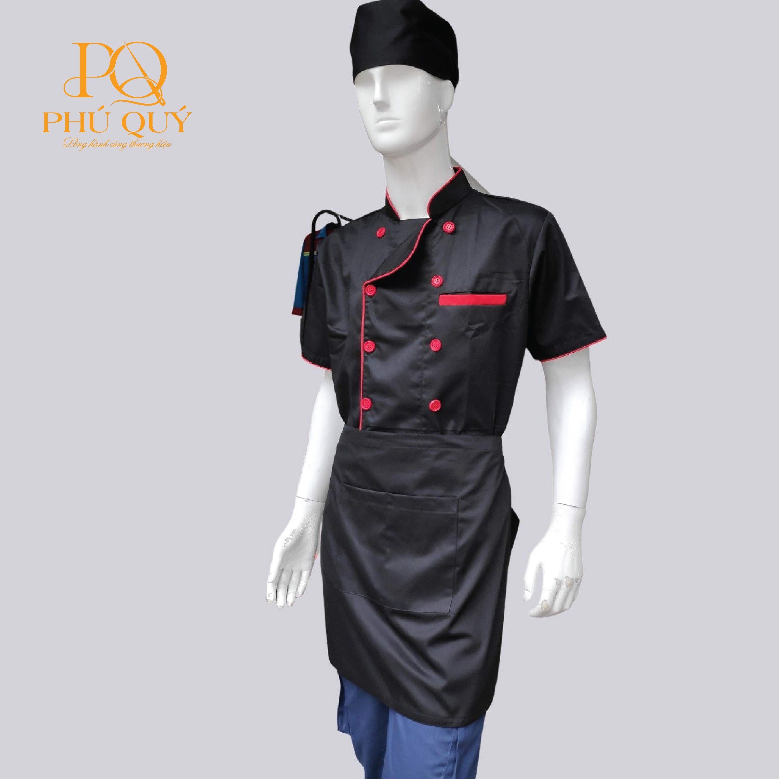 Đồng phục áo bếp may sẵn 02