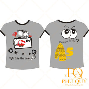 Áo thun đồng phục lớp in họa tiết độc