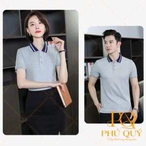 Áo thun đồng phục màu xám