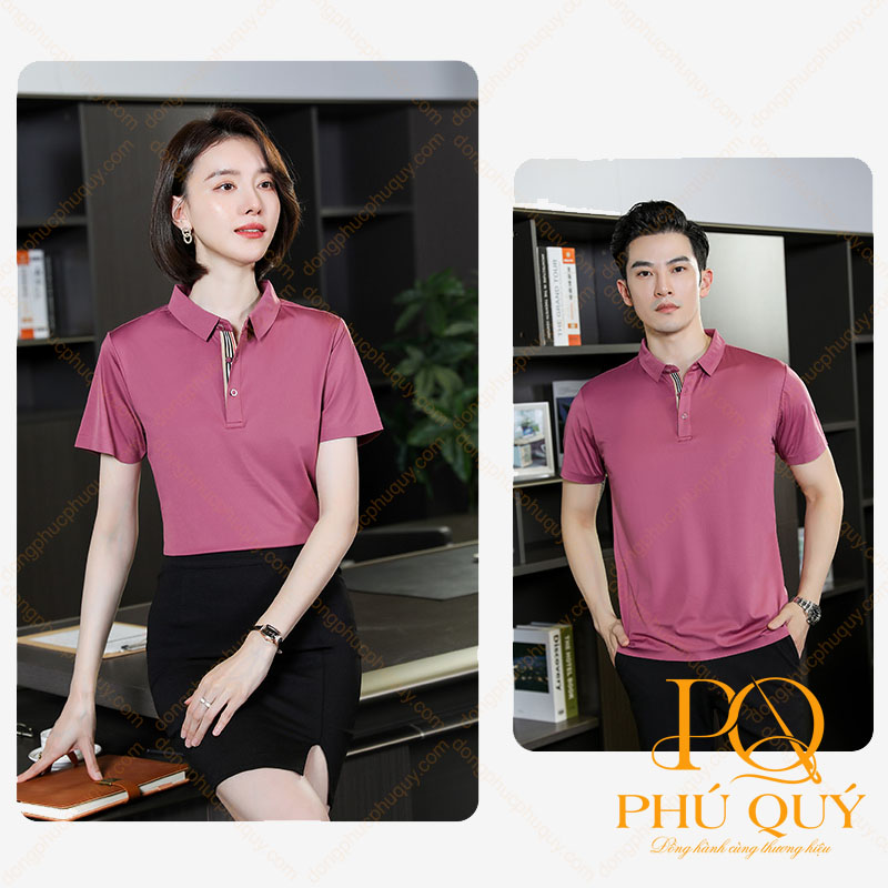 Áo thun đồng phục có cổ