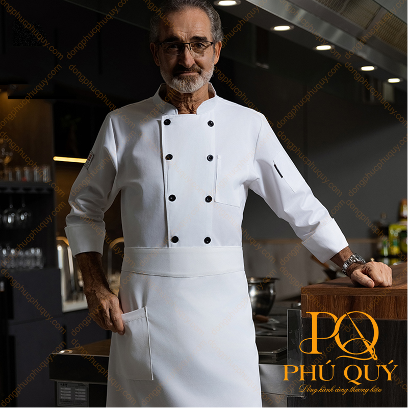 Đồng phục đầu bếp nhà hàng 5 sao PQ35