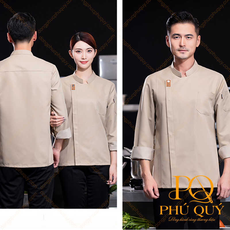 Đồng phục bếp nhà hàng chay PQ43
