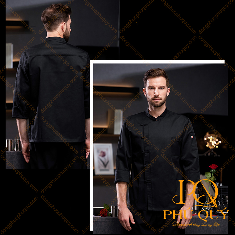 Đồng phục bếp nhà hàng khách sạn PQ55