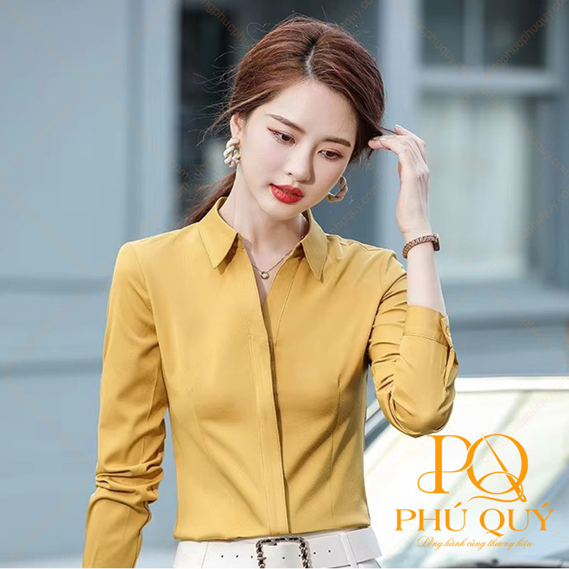 Đồng phục công sở màu vàng