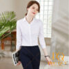 Mẫu áo sơ mi nữ đồng phục công sở trắng