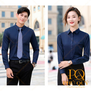 Đồng phục công sở màu xanh