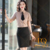 Áo sơ mi đồng phục công sở màu nâu PQ64