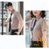 Áo sơ mi đồng phục công sở màu nâu PQ64
