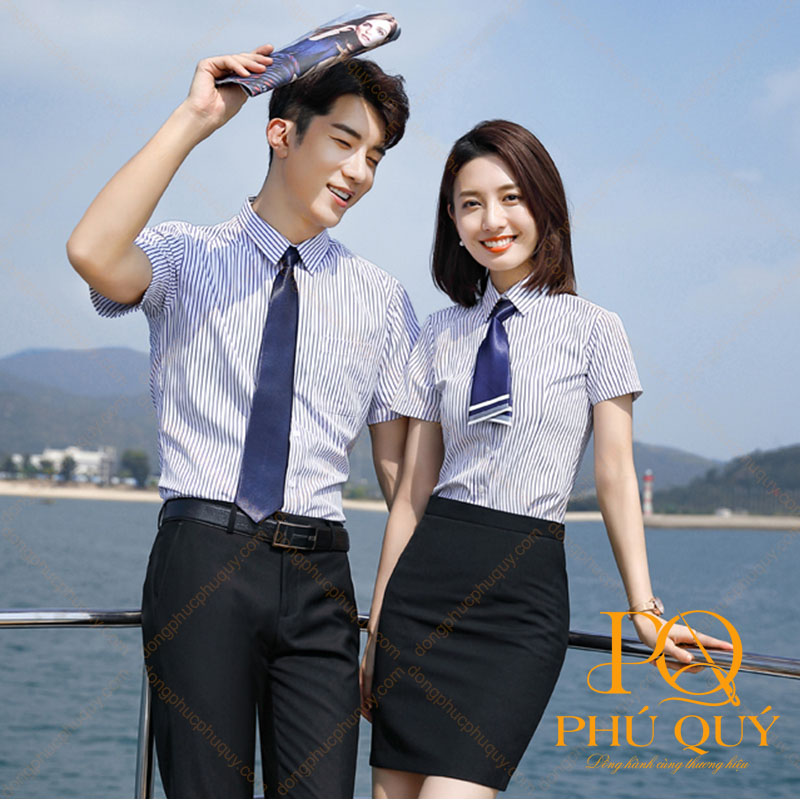 Áo sơ mi công sở sọc dọc PQ69