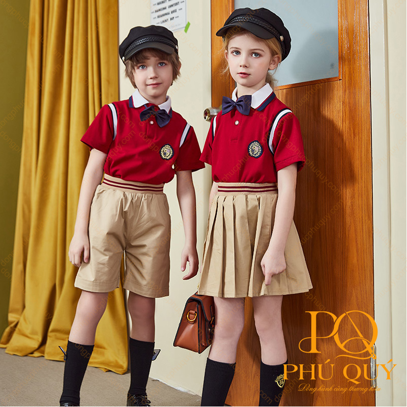 Áo thun đồng phục học sinh tiểu học PQ14
