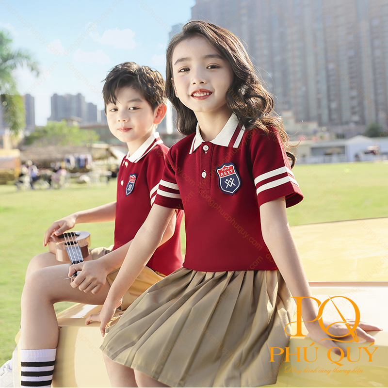 Mẫu áo thun đồng phục trường PQ09