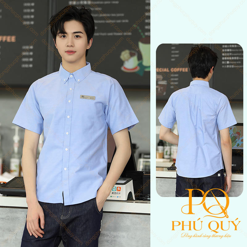 Áo sơ mi đồng phục nhà hàng PQ02