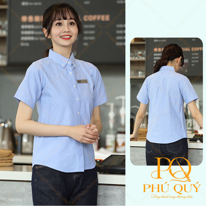 Áo sơ mi đồng phục nhà hàng PQ02