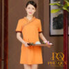 Đồng phục spa màu cam
