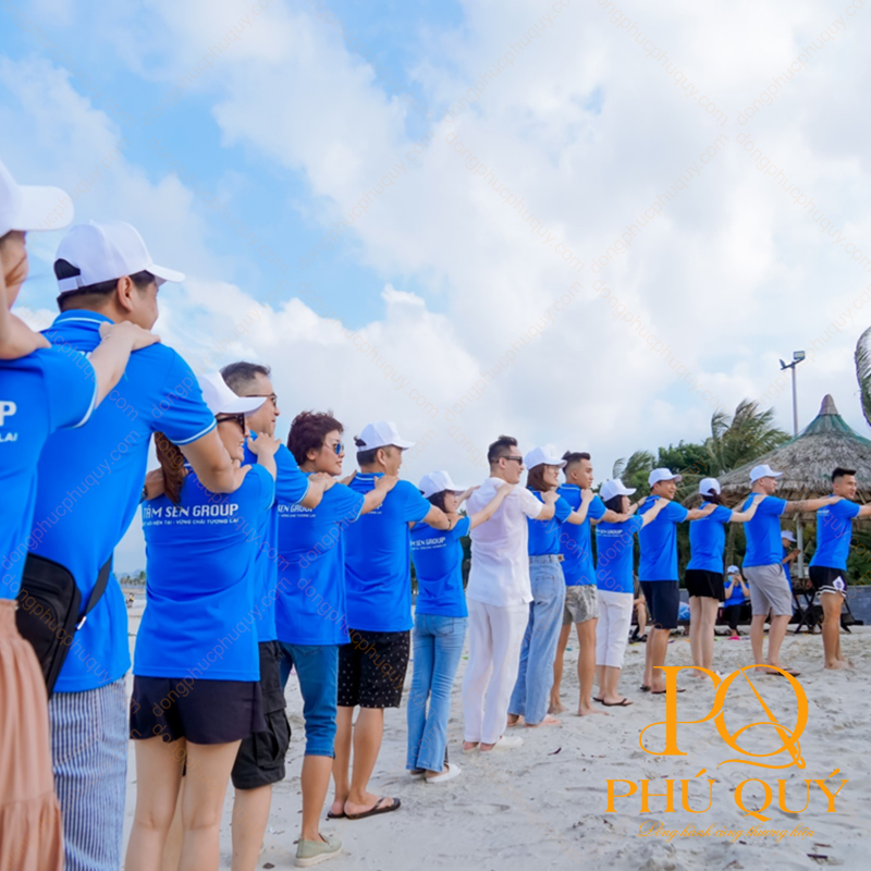 Đồng phục áo thun team building Tâm Sen Group