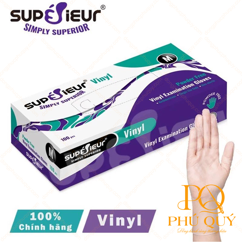 Găng tay Vinyl Superieur Không Bột