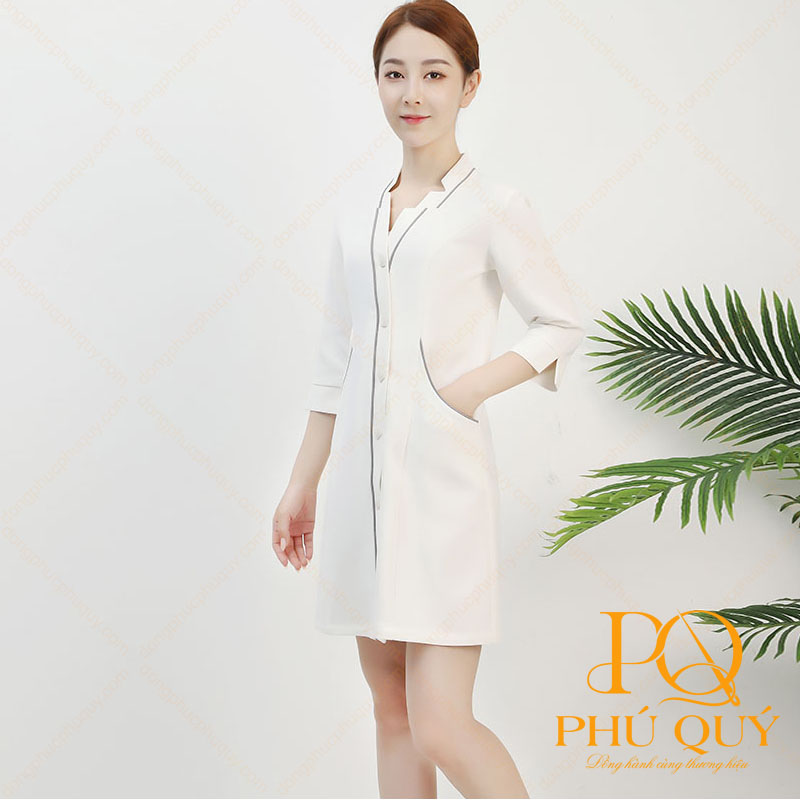 Mẫu đồng phục váy spa PQ36