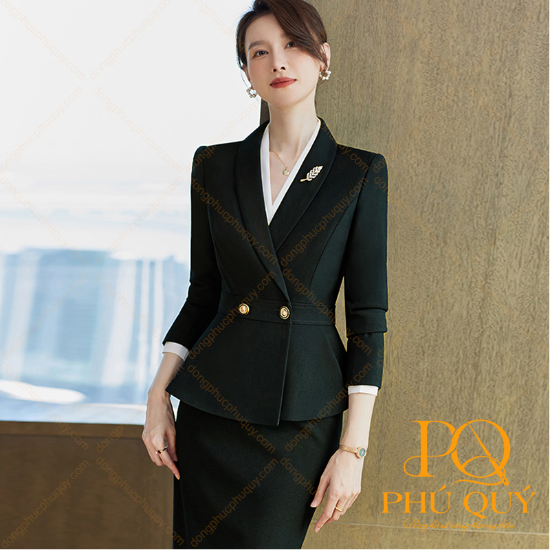 Đồng phục đen công sở nữ