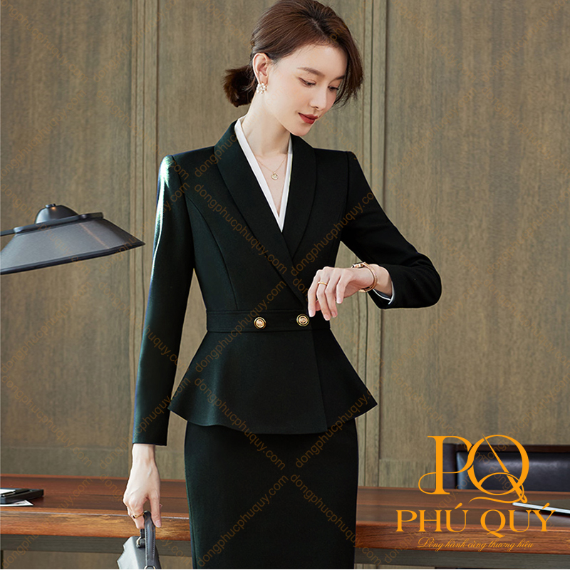Đồng phục đen công sở nữ